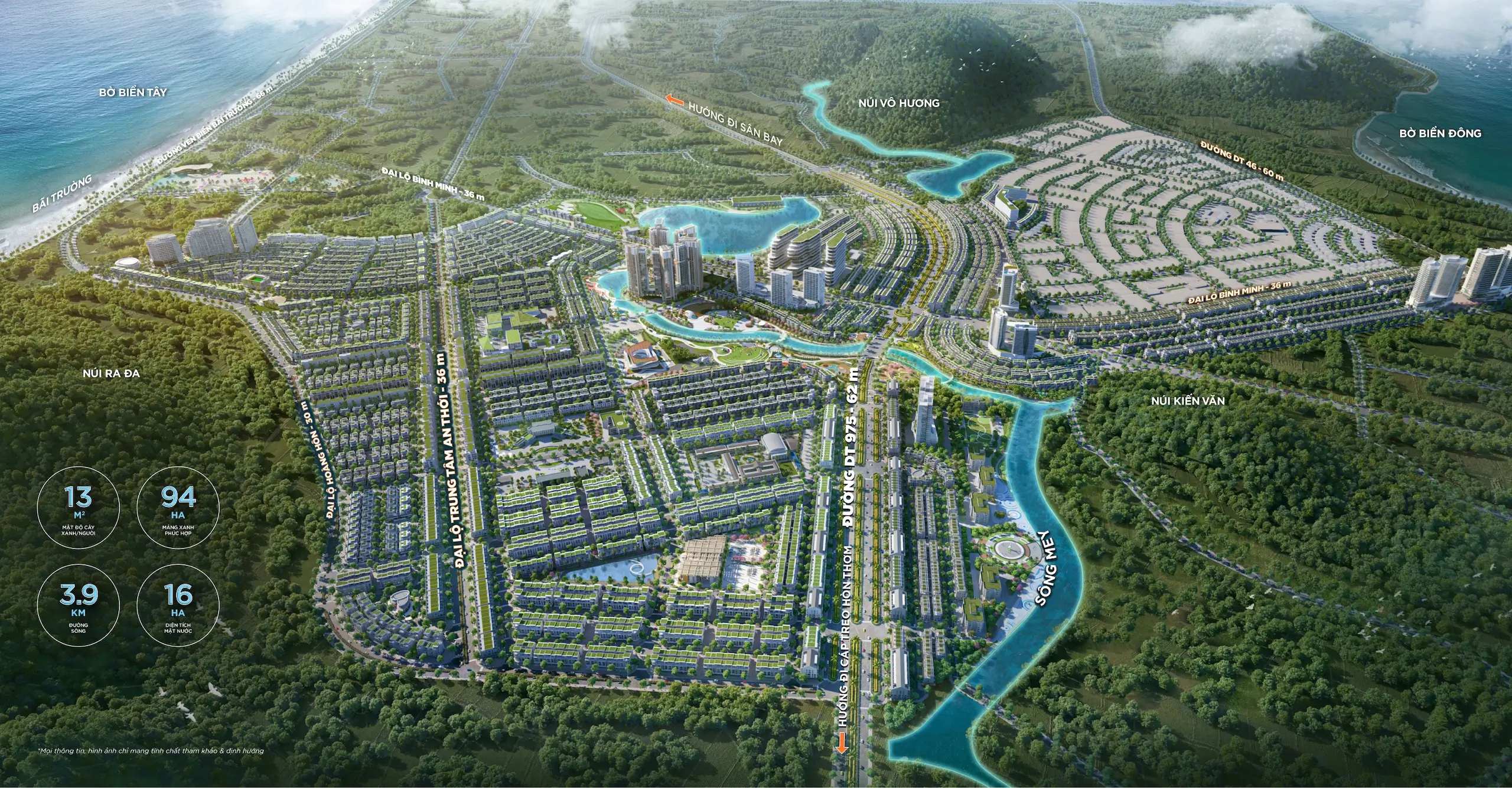 Bản đồ vị trí các tiện ích trong khu đô thị