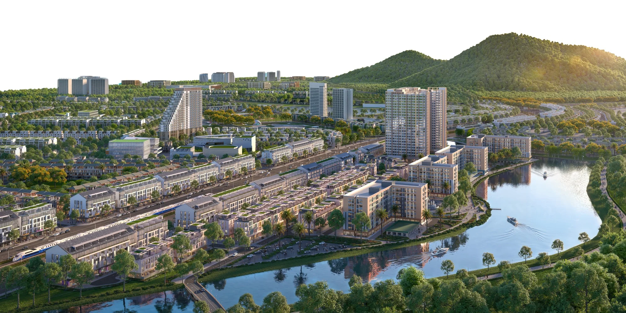 Toàn cảnh Meyhomes Capital Phú Quốc nhìn từ trên cao